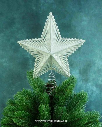 White Star Tree topper - White Top Star
