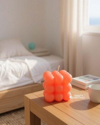 Colored Bubble Shaped Candle