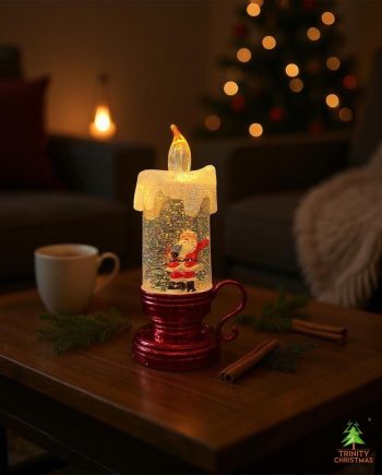 LED Flameless Santa Christmas Candle