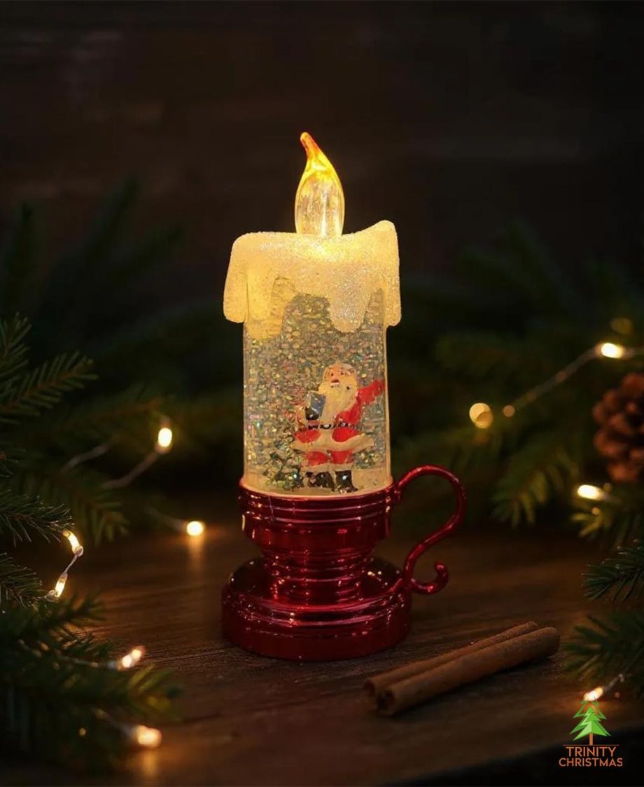 LED Flameless Santa Christmas Candle