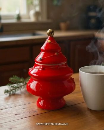 Red Christmas Tree Mug