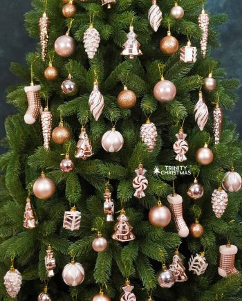Luxury Christmas Decorations Set Rose Gold