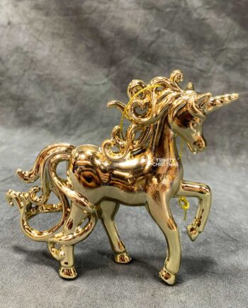 Golden Metal Unicorn