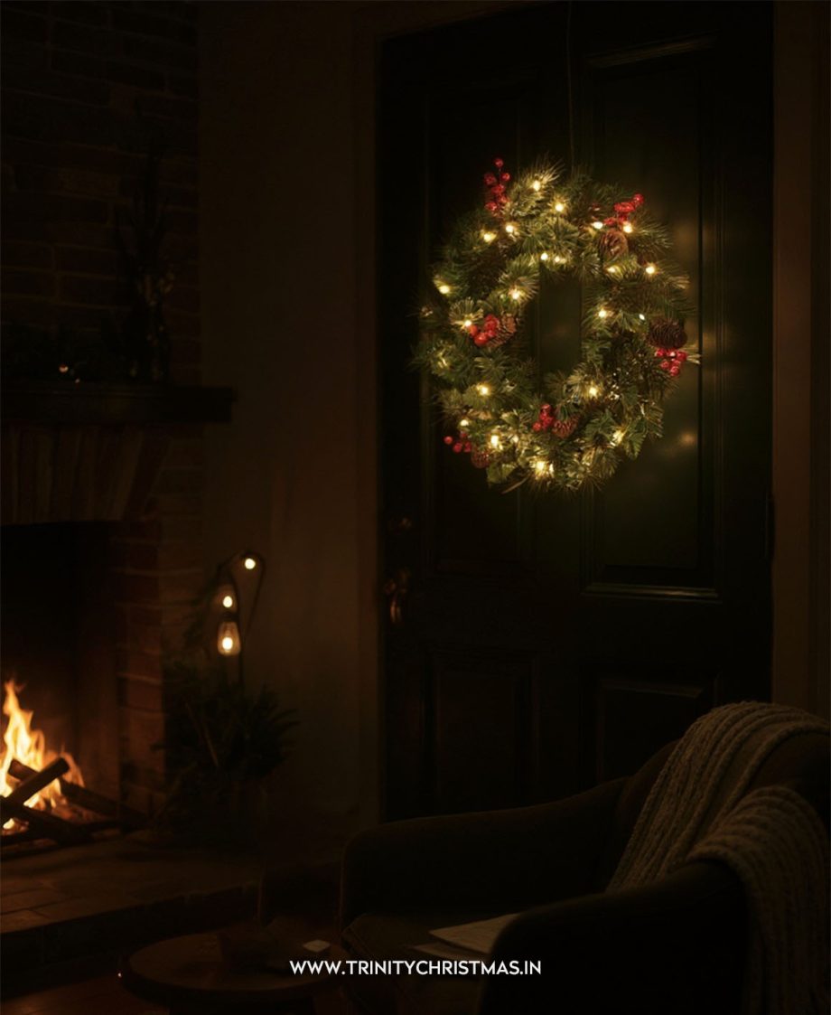 Pre-lit Fiesta Christmas Wreath