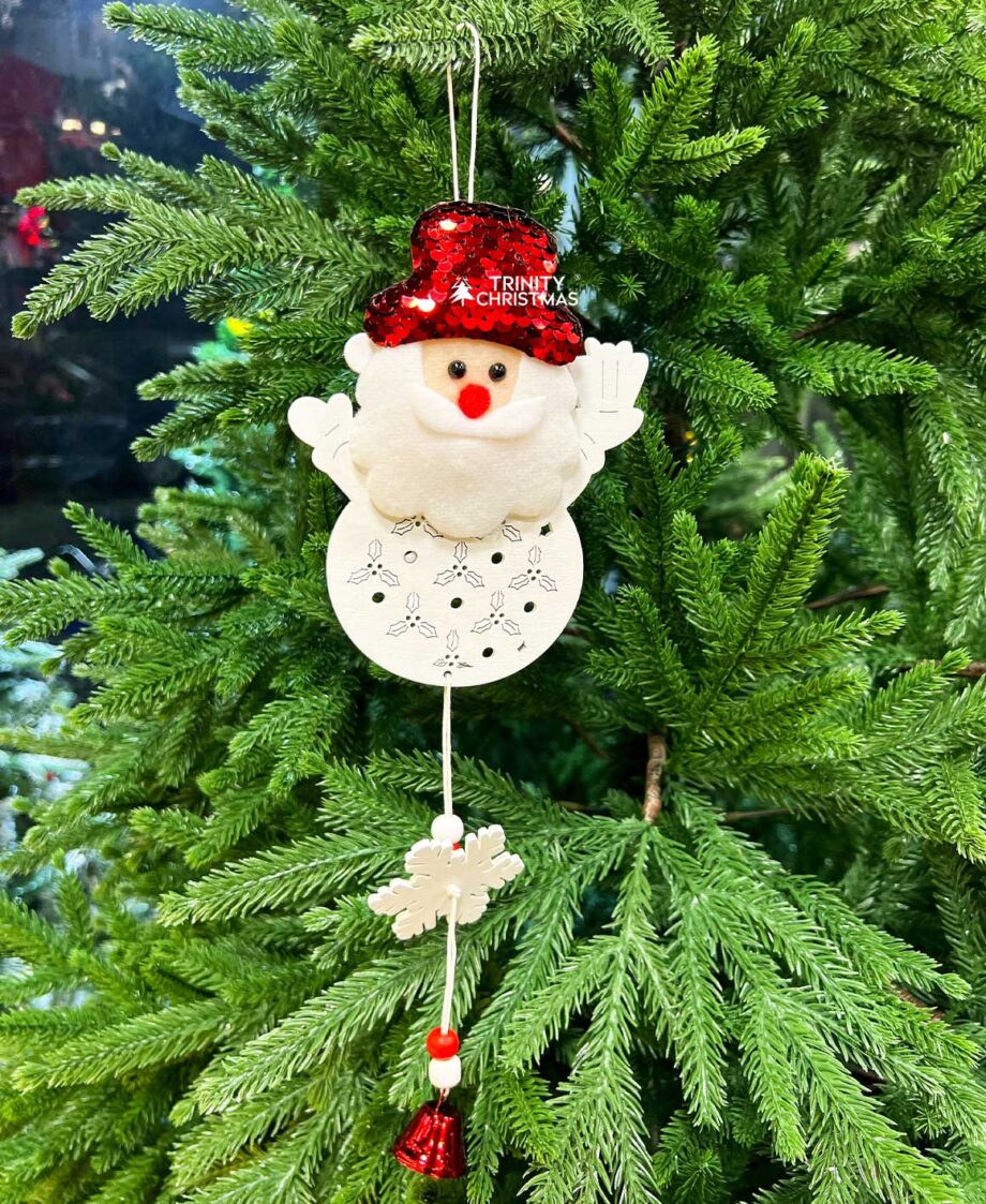 White Santa Christmas Decoration