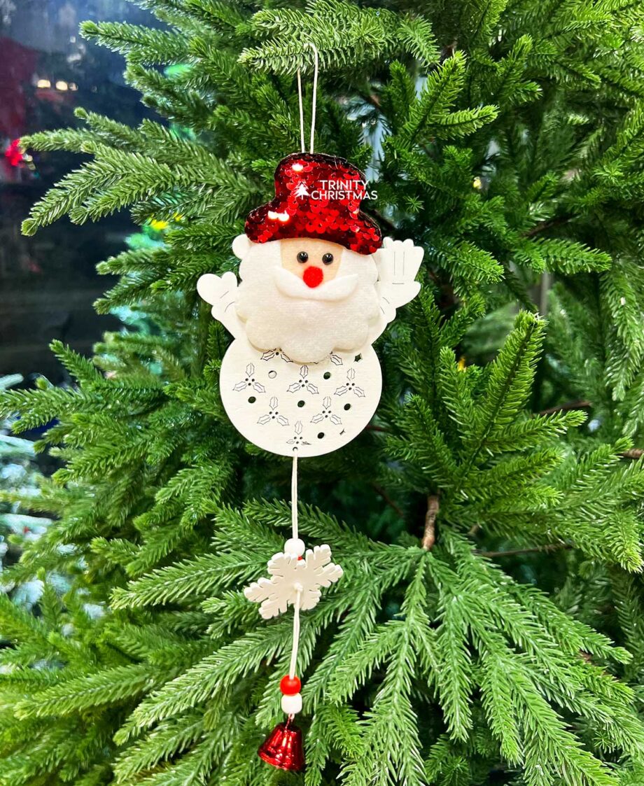 White Santa Christmas Decoration