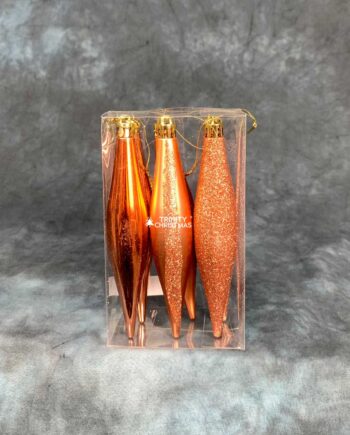 6pcs Assorted Rose Gold Icicles