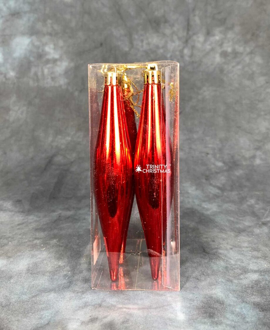 6pcs Assorted Red Icicles