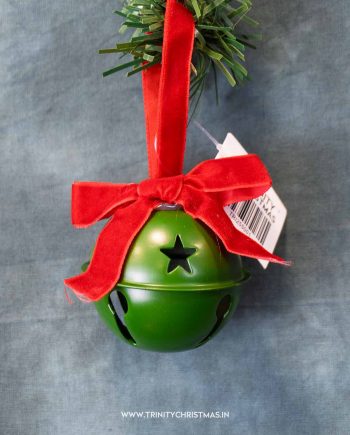 Christmas Tree Jingle Green Bell Ornaments
