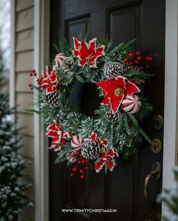 Winterberry Frost Christmas Wreath 50cm