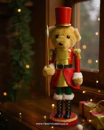 Charming Teddy Nutcracker Toy