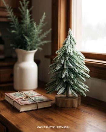 Frosted Tabletop Christmas Tree