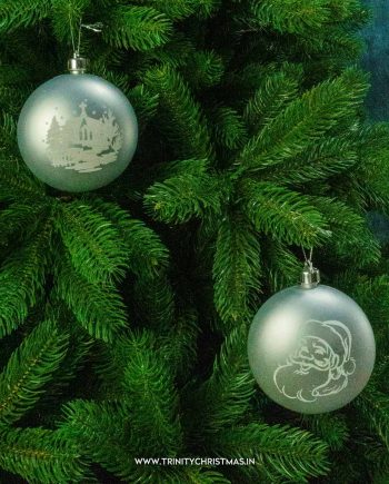 Silver Horizon Christmas Balls
