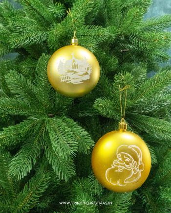 Gold Horizon Christmas Balls