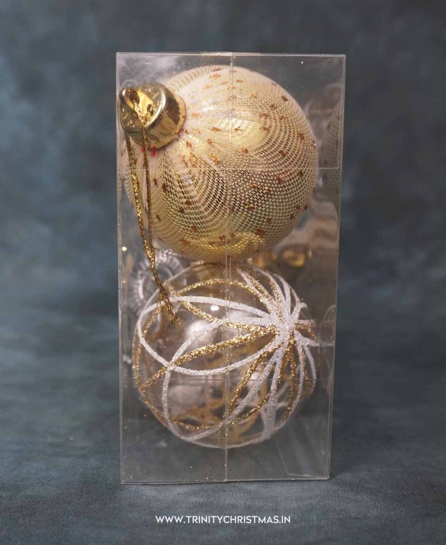 Dazzle Gold Baubles Set