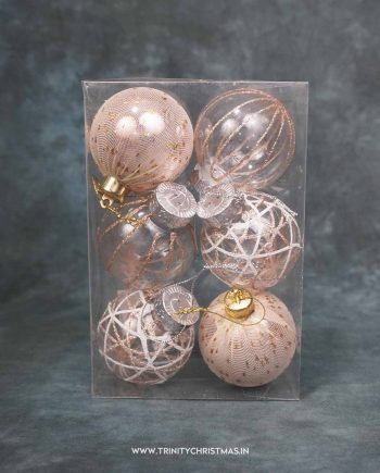 Dazzle Rose Gold Baubles Set
