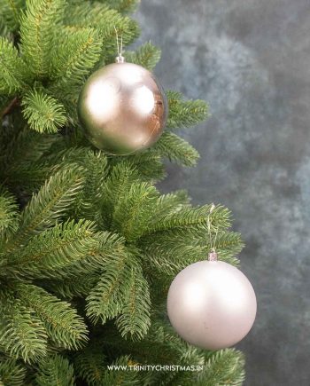 10cm Silver Christmas Ball
