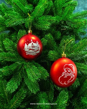 Red Horizon Christmas Balls
