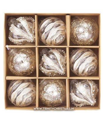 Glitter Bauble Set
