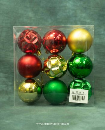 Multi Color Spark Christmas balls