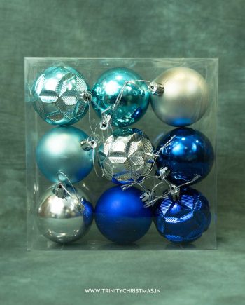 Blue Spark Christmas balls