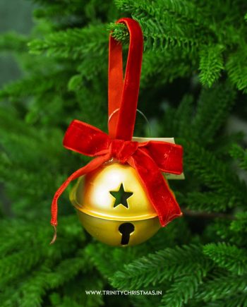 Christmas Tree Jingle Gold Bell Ornaments