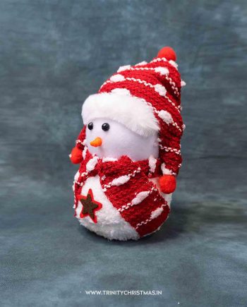 Red Winter Snowman