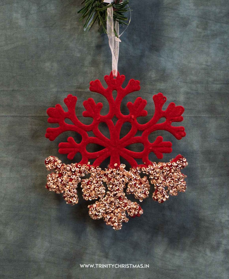 Red Velvet Luxe Snowflake