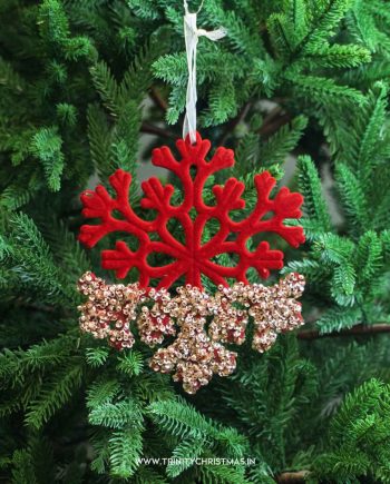 Red Velvet Luxe Snowflake