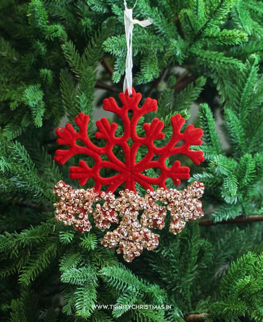 Red Velvet Luxe Snowflake