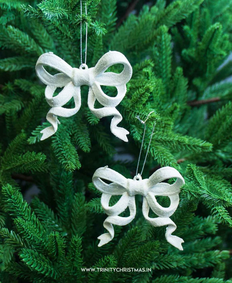 Icy Frost Bow Ornament