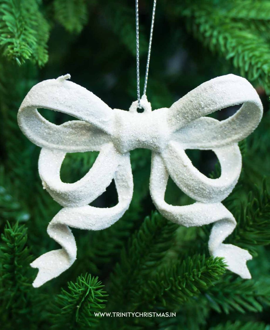 Icy Frost Bow Ornament