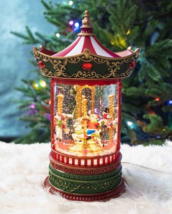 Christmas Carousel Snow Globe