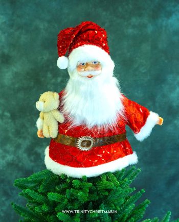 Santa Claus Tree Topper Red 50x36CM