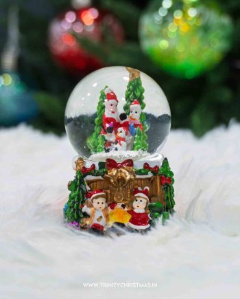 Santa Snowman Time Treasure Globe