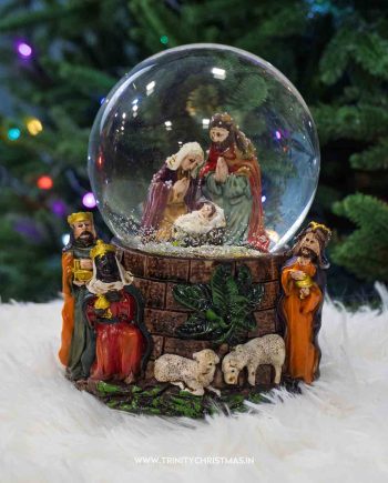 Divine Christmas Nativity Snow Globe